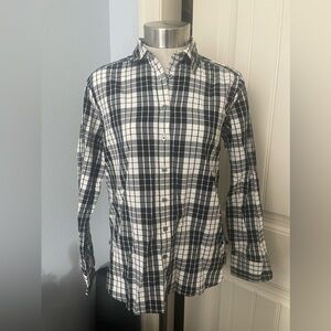 Loft Black & White Checker Button‎ Up
